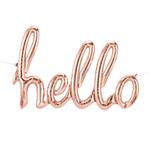Globo HELLO rose gold 1,20mt Importado